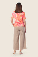 Coral Lagoon Printed T-Shirt - Burnt Orange