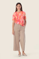 Coral Lagoon Printed T-Shirt - Burnt Orange