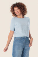 Gerry Weber Coral Lagoon Printed T-Shirt - Blue Cloud