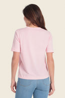 Summer Vibes Front Print T-Shirt - Pink Orchid