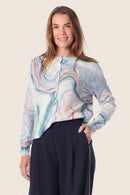 Spring Paradise Cardigan - Blue Porcelain