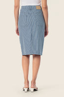 Coral Lagoon Denim Skirt - Blue Denim