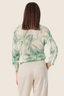 Spring Paradise Print Jumper - Green Safari