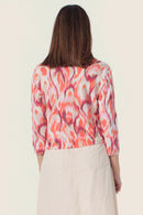Coral Lagoon Print T-Shirt - Pink Flamingo