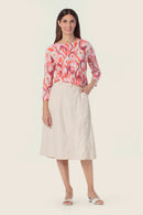 Coral Lagoon Print T-Shirt - Pink Flamingo