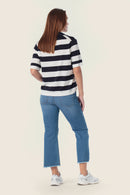 Paradise Polo Neck Jumper - Blue Navy