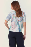 Spring Paradise Print Jumper - Blue Porcelain