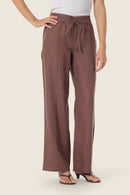 Coral Lagoon Linen Trouser - Brown Tobacco