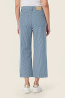 Coral Lagoon Denim Stripe Trouser - Blue Denim