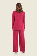 Smoke Orchid Blazer - Red Rumba