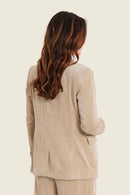 Sepia Blush Cord Blazer - Sand Moonlight
