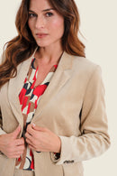 Sepia Blush Cord Blazer - Sand Moonlight