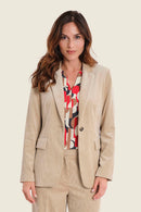 Sepia Blush Cord Blazer - Sand Moonlight