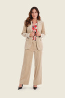 Sepia Blush Cord Blazer - Sand Moonlight
