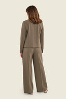 Muted Garden Short Jacket - Green Sea Turtle