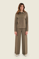 Muted Garden Short Jacket - Green Sea Turtle