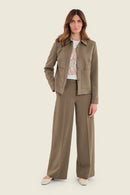 Muted Garden Short Jacket - Green Sea Turtle