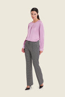 Moonlight Haze Pleat Blouse - Mauve Smoky Grape