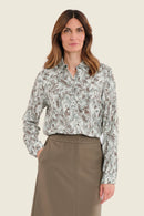 Muted Garden Print Shirt - Green All Over Print