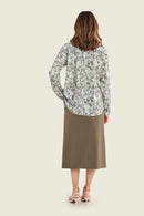 Muted Garden Print Shirt - Green All Over Print