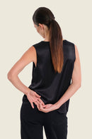 Muted Garden Lace Blouse - Black