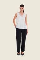 Muted Garden Lace Blouse - White/off White
