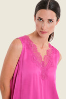 Muted Garden Lace Blouse - Fuchsia Festival