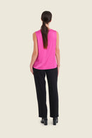 Muted Garden Lace Blouse - Fuchsia Festival