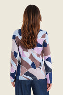 Moonlight Haze Print T-Shirt - Brown All Over Print