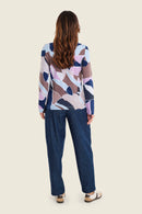 Moonlight Haze Print T-Shirt - Brown All Over Print