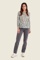 Muted Garden Print T-Shirt - Green All Over Print