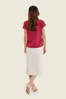 Smoke Orchid T-Shirt - Blurred Blossom Print