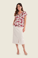 Smoke Orchid T-Shirt - Blurred Blossom Print