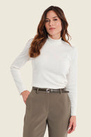 Ribbed T-Shirt - Off White