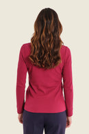 Ribbed T-Shirt - Red Rumba