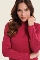 Ribbed T-Shirt - Red Rumba