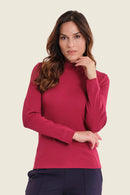 Ribbed T-Shirt - Red Rumba