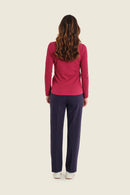 Ribbed T-Shirt - Red Rumba