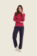 Ribbed T-Shirt - Red Rumba