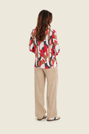 Sepia Blush Print T-Shirt - Ecru All Over Print