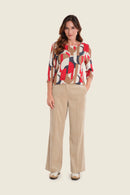 Sepia Blush Print T-Shirt - Ecru All Over Print