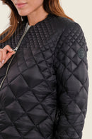Muted Garden Padded Jacket - Black