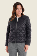 Muted Garden Padded Jacket - Black