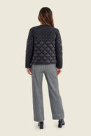 Muted Garden Padded Jacket - Black