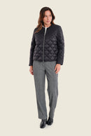 Muted Garden Padded Jacket - Black