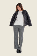 Muted Garden Padded Jacket - Black
