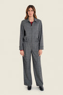 Moonlight Haze Check Jacket - Grey Black Check