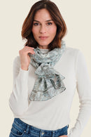 Muted Garden Print Pashmina - Green