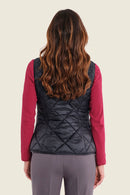 Muted Garden Padded Gilet - Black