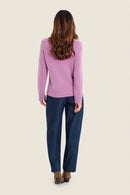 Moonlight Haze Jumper - Mauve Smoky Grape
